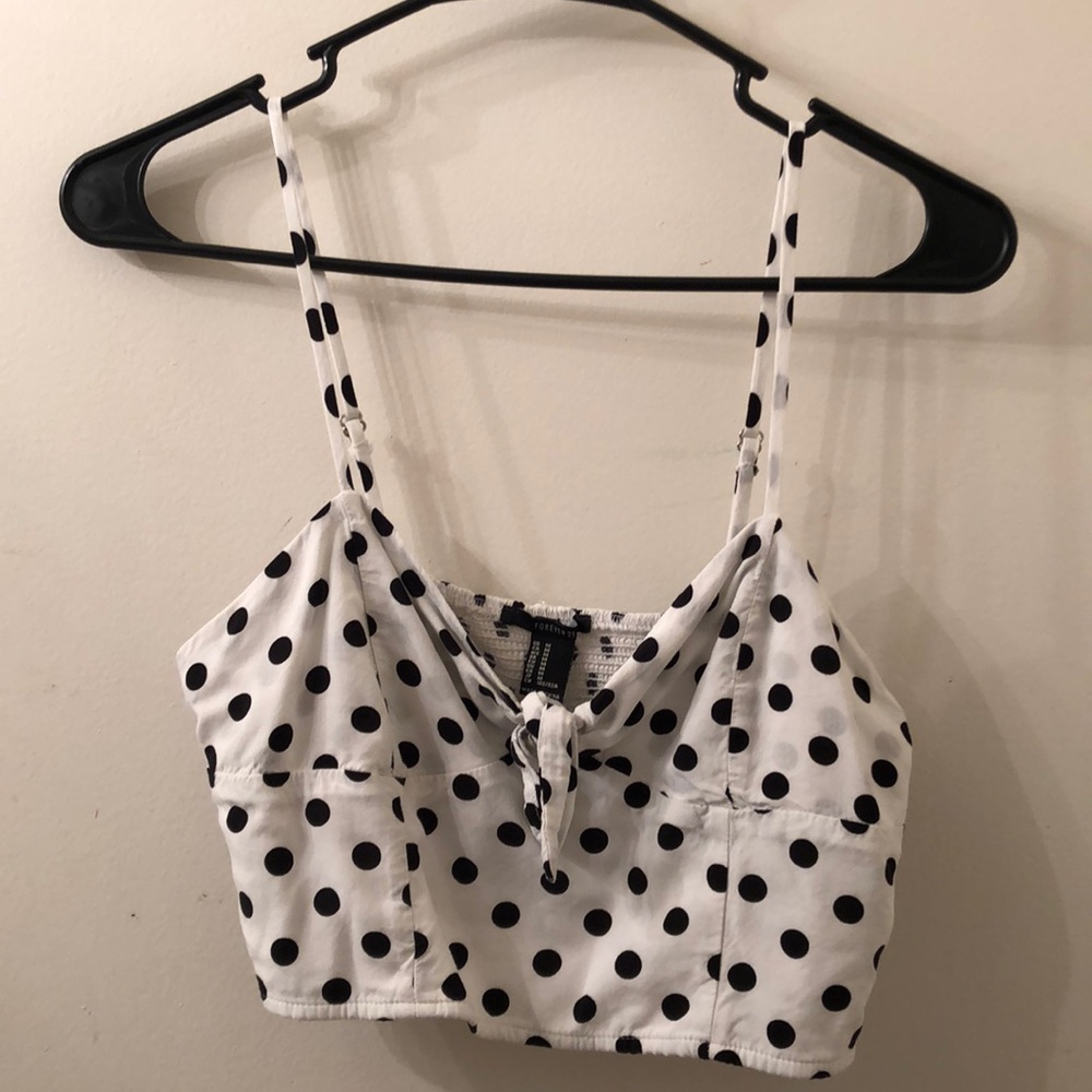 Polka dot crop top